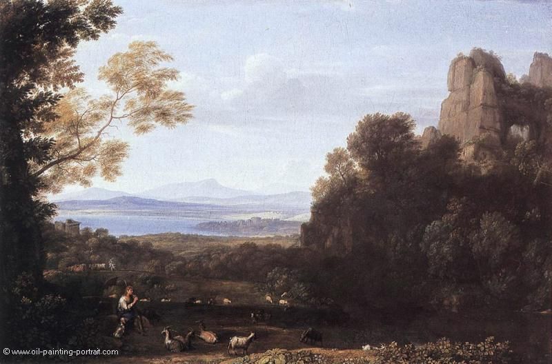 Landschaft mit Apollo und Mercury