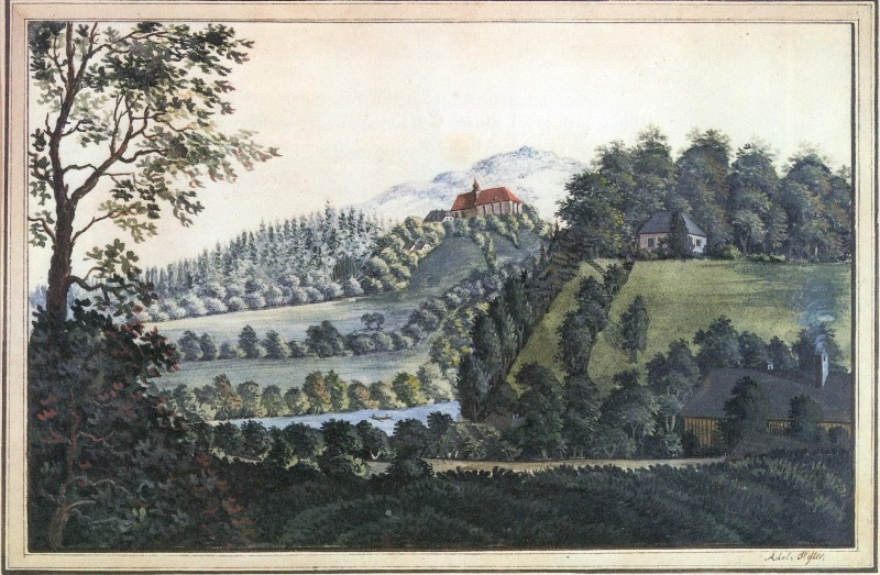 Landschaft mit Kirche