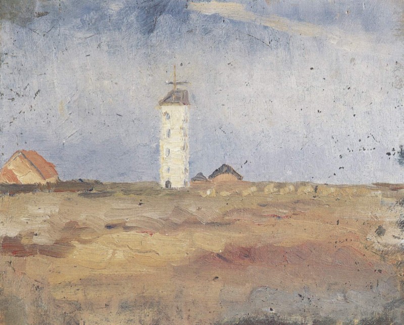 Landschaft mit Leuchtturm