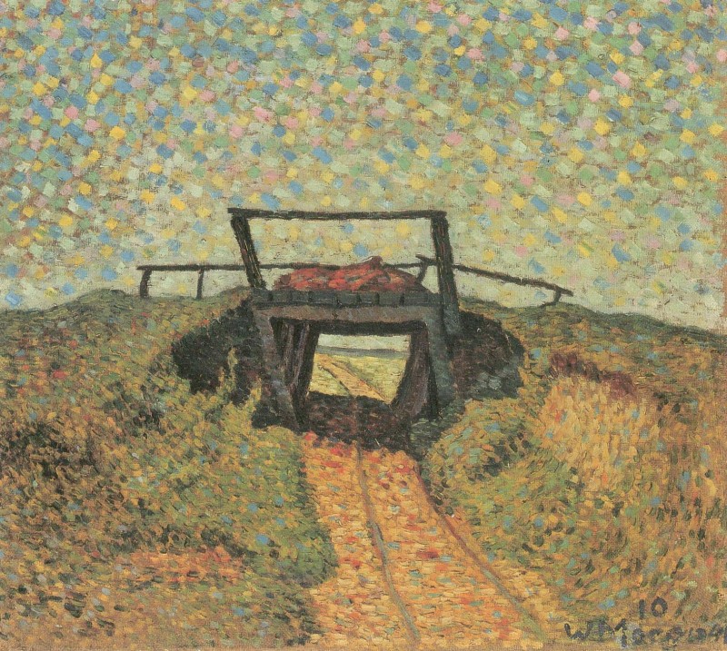 Landschaft mit kleiner Bruecke
