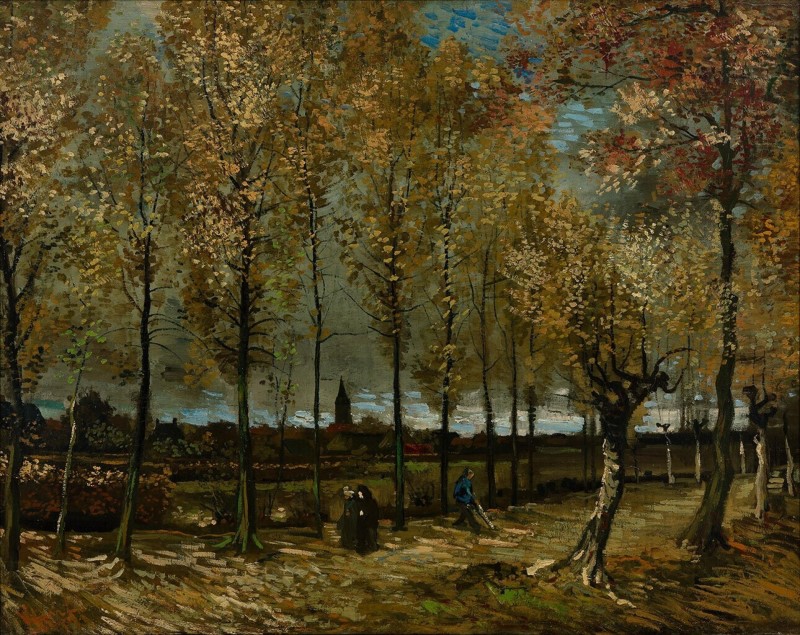 Lane with Poplars