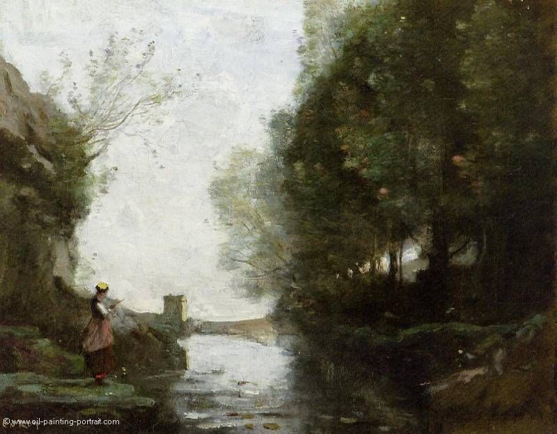 Le cours d eau a la tour carree