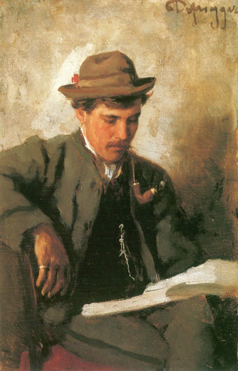 Lesender Mann