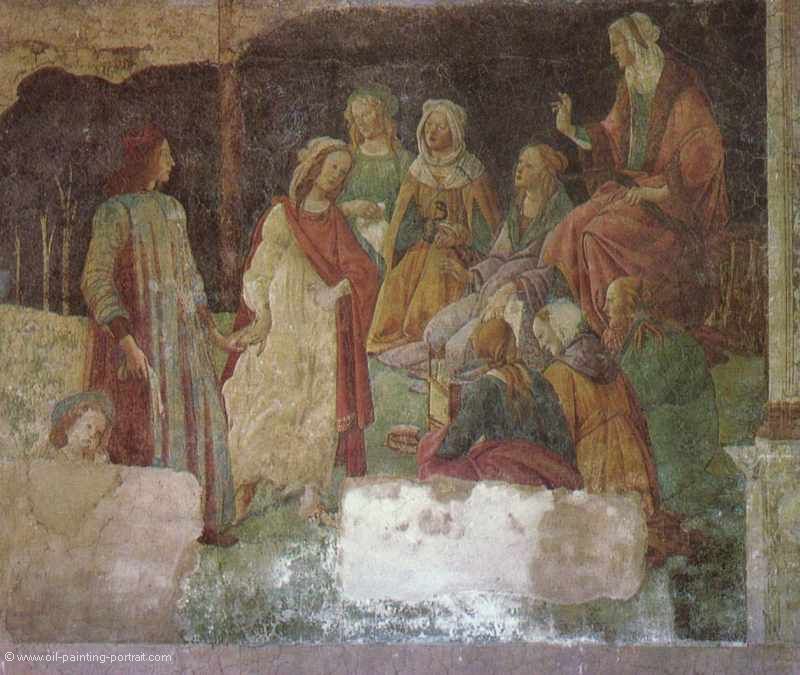 Lorenzo Tornabuoni vor den sieben freien Kuenstlern