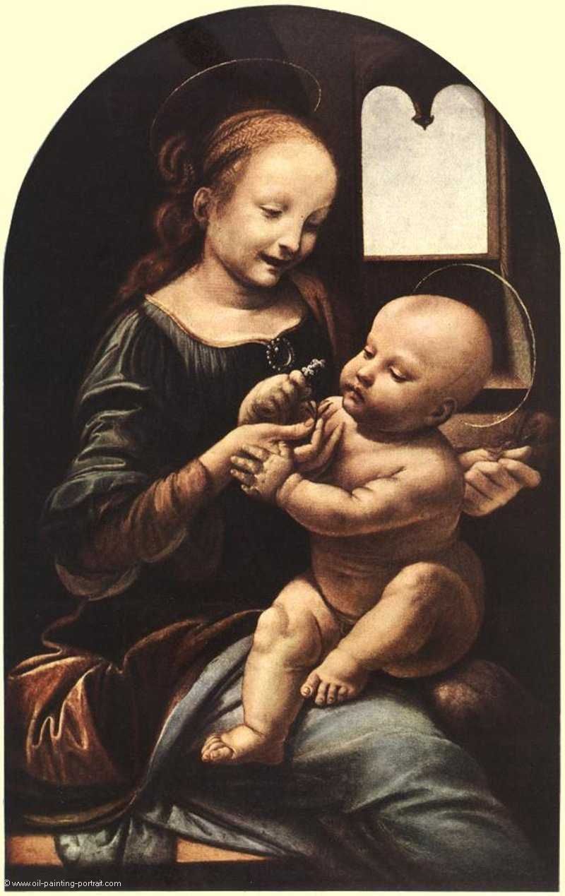 Madonna mit Blume
