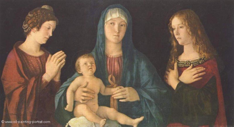 Madonna und zwei Heilige