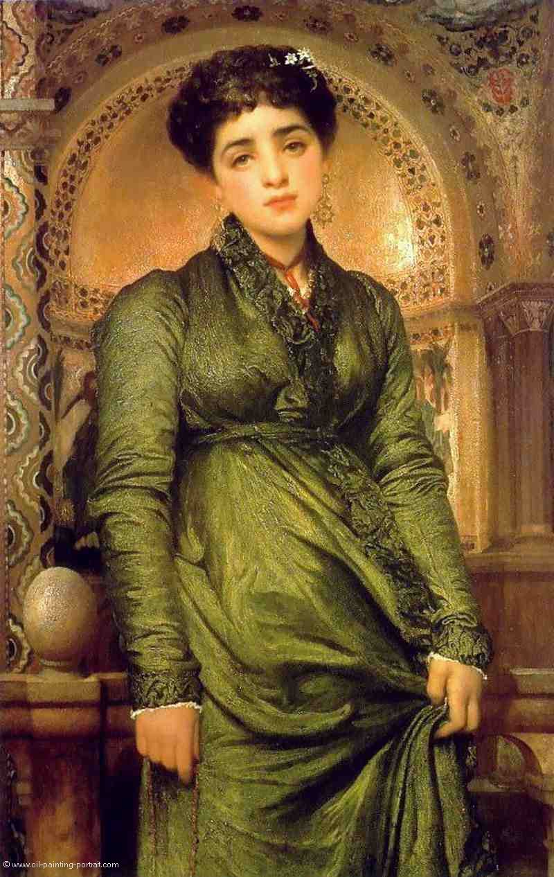 Maedchen in Gruen