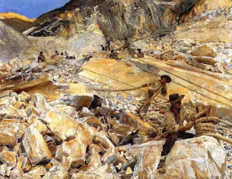 Marble from the Quarries in Carrara
