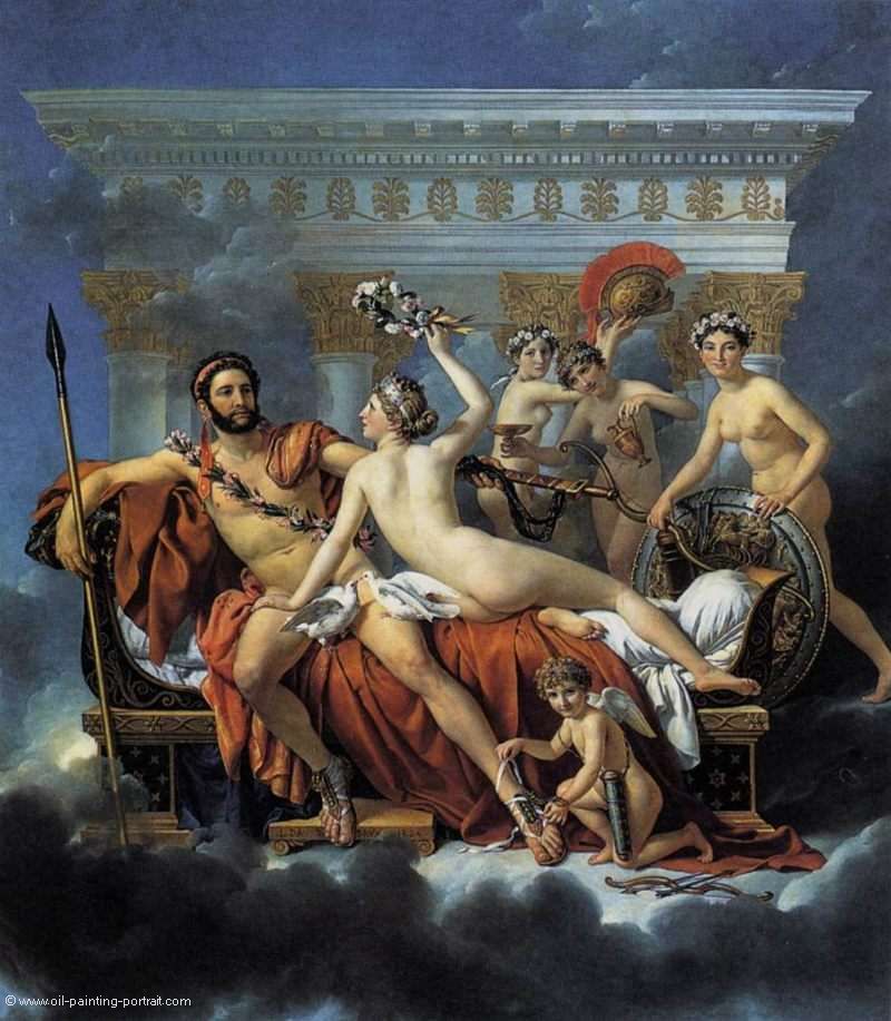 Mars entwaffnet von Venus und 3 Grazien