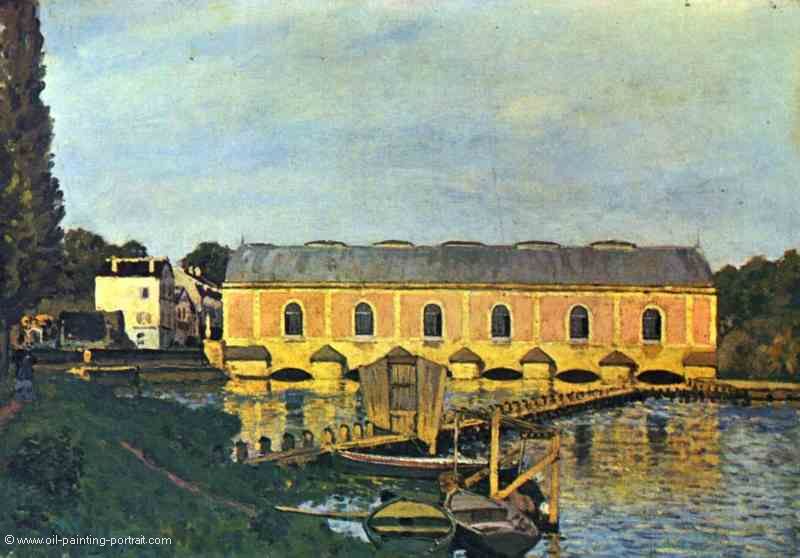 Maschienenhaus der Pumpe in Marly