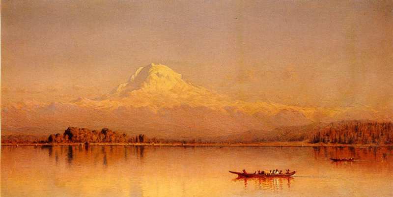 Mount Rainier   Bay of Tacoma