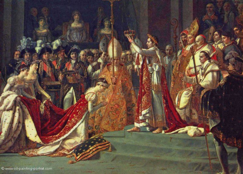 Napoleon I und Kroenung Kaiserin Josephine