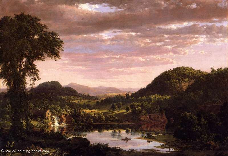 New England Landscape (Evening after a Storm)