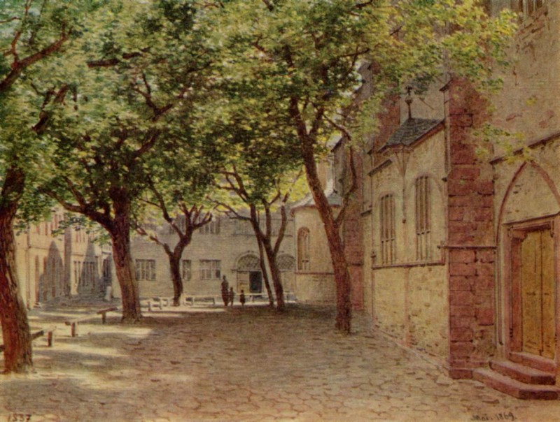 Noerdliche Langhauswand der Leonskirche