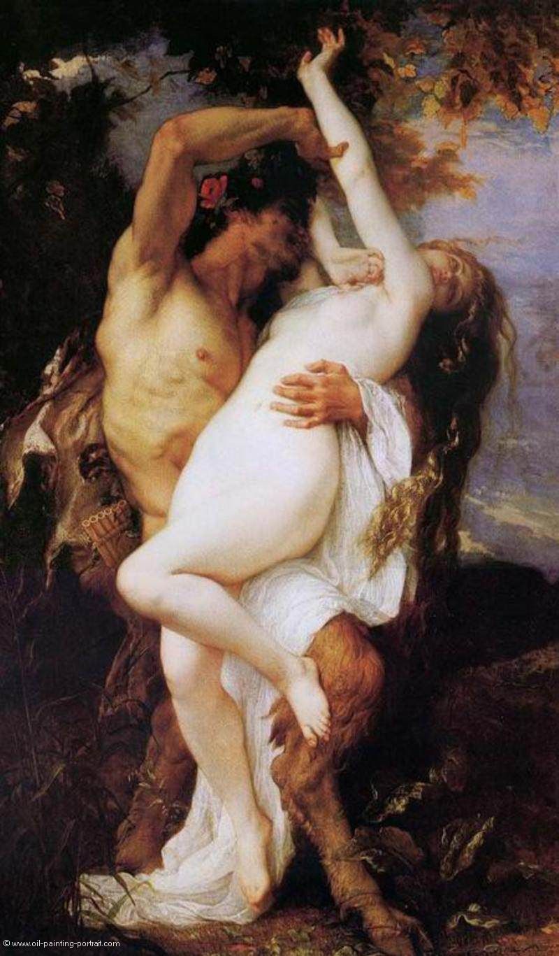 Nymphe und Saturn