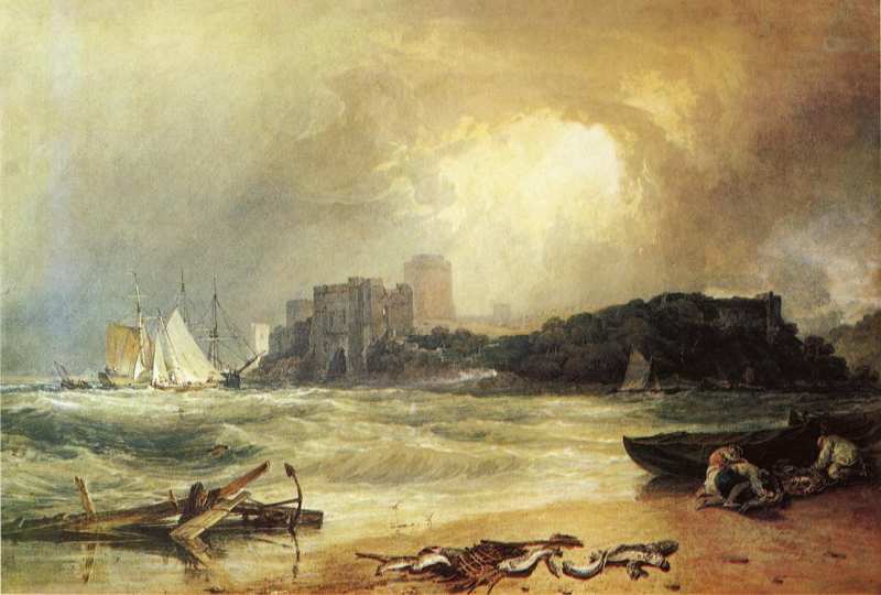 Pembroke Caselt, South Wales (Thunder Storm Approaching)