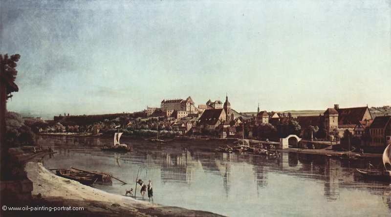 Pirna mit Festung Sonnenstein