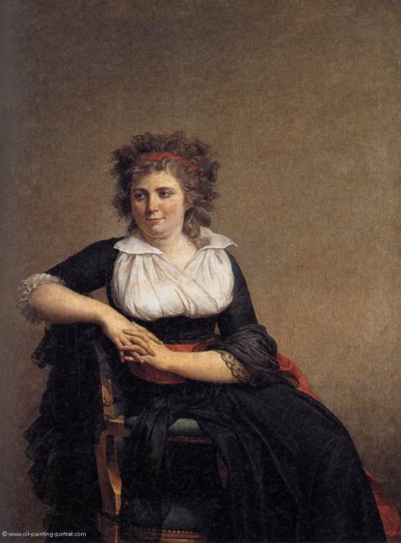 Portraet der Marquise Orvilliers