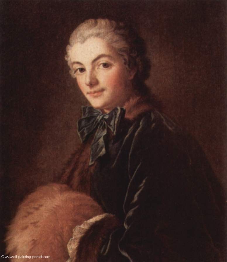 Portraet einer Dame mit Muff