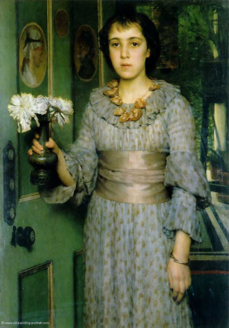 Portraet von Anna Alma Tadema