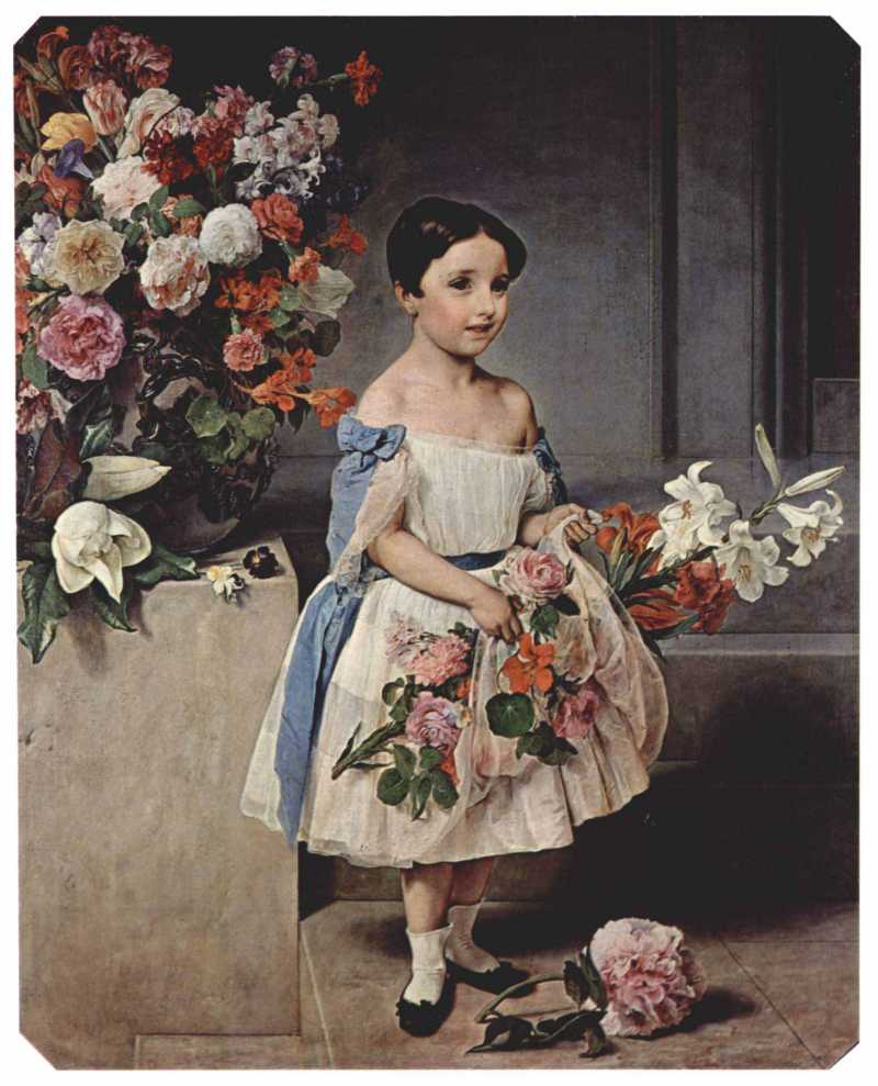 Portrait der Antoinetta Negroni Prati Morosini als Kind