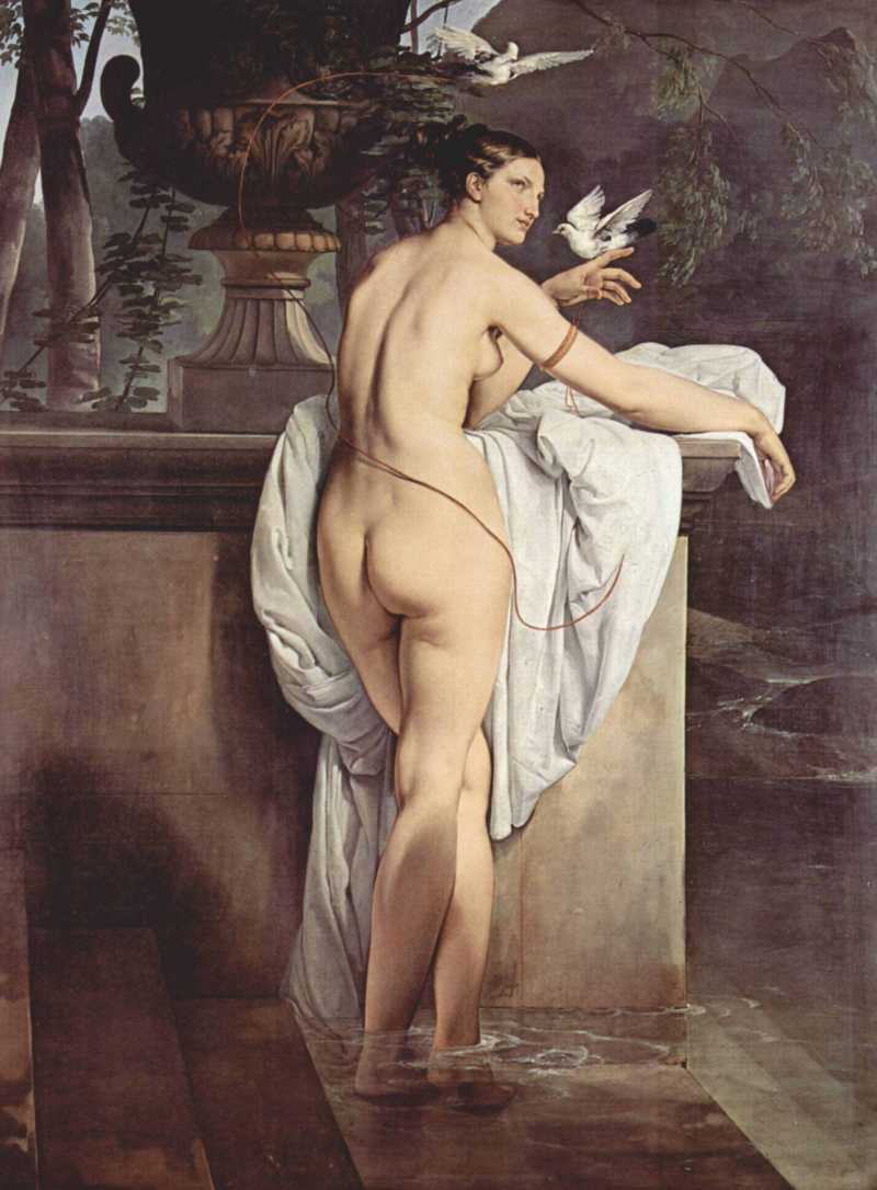Portrait der Ballerina Carlotta Chabert als Venus (Venus mit zwei Tauben)