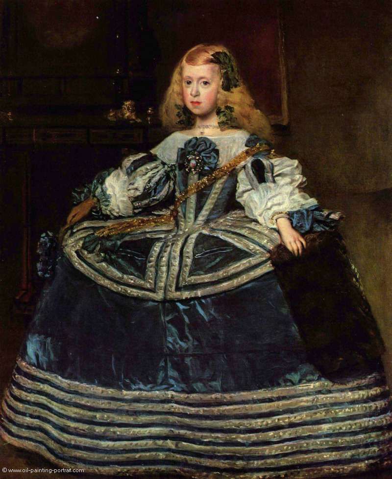Portrait der Infantin Margareta im Alter von acht Jahren