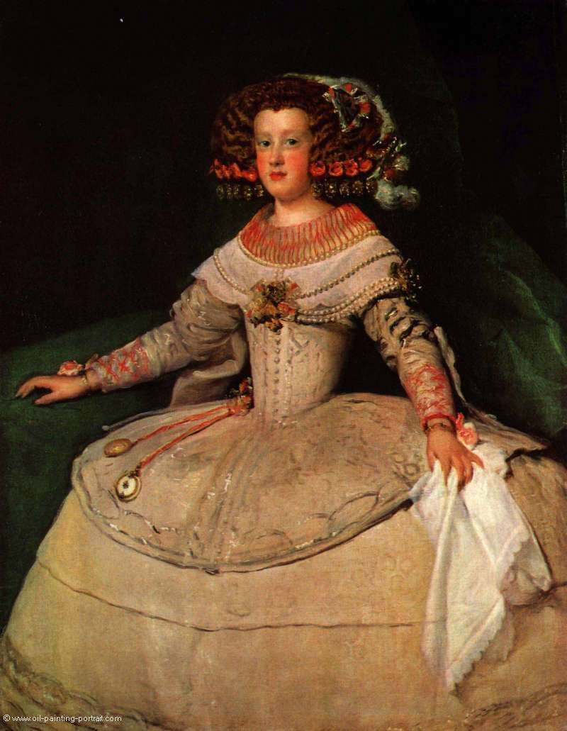 Portrait der Infantin Maria Teresa im Alter von 14 Jahren