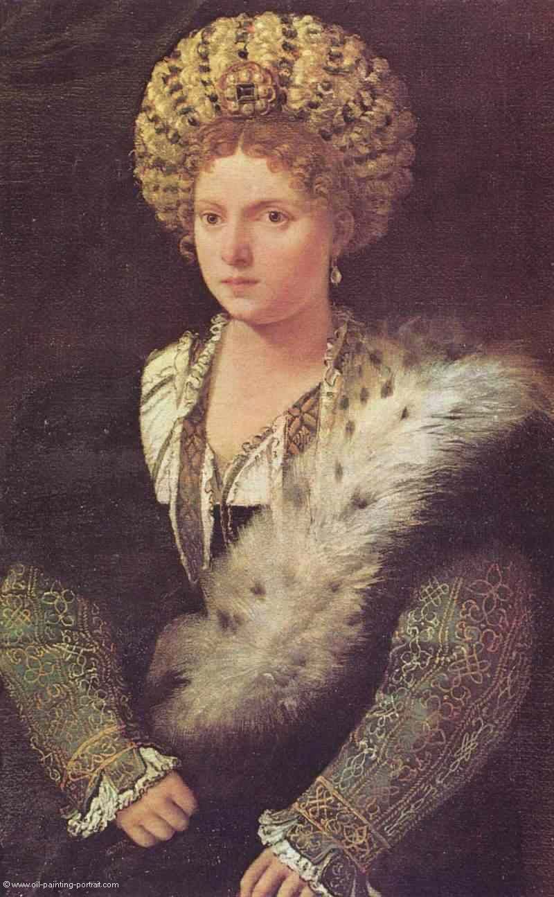 Portrait der Isabella d Este, Markgraefin von Mantua