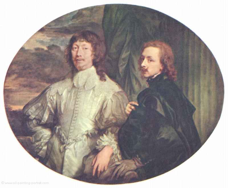 Portrait des Sir Endimion Porter und Selbstportrait Anthonis van Dyck