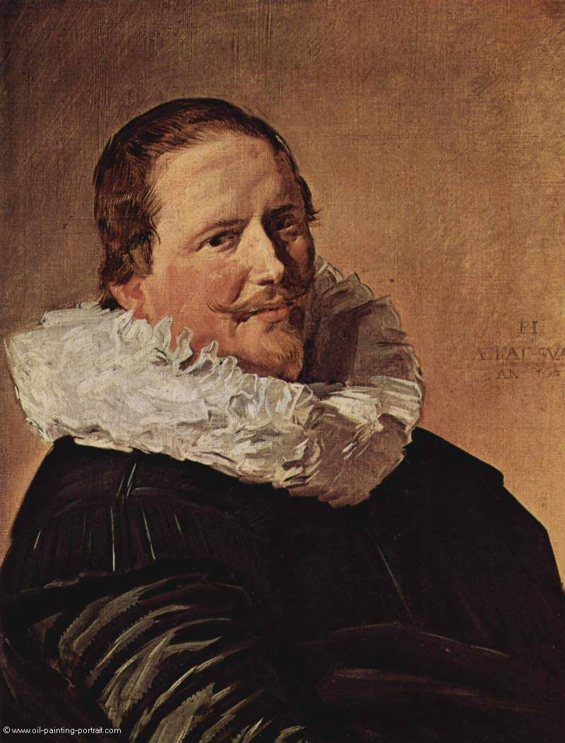 Portrait eines etwa dreissigjaehrigen Mannes mit plissiertem Kragen
