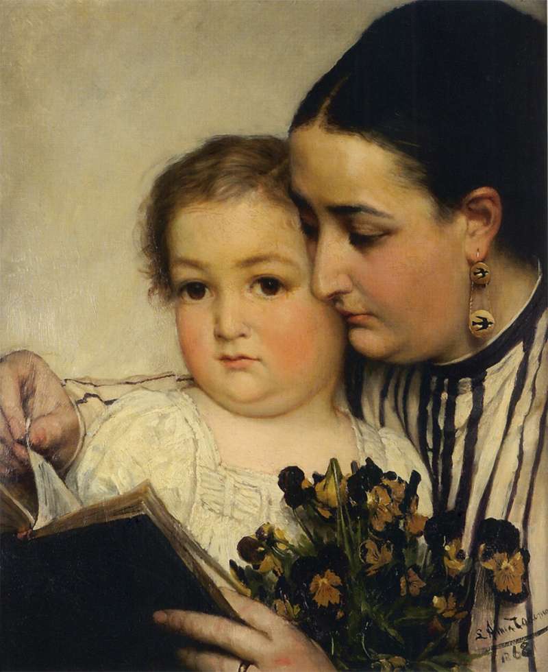 Portrait of Mme Bonnefoy and M Puttemans