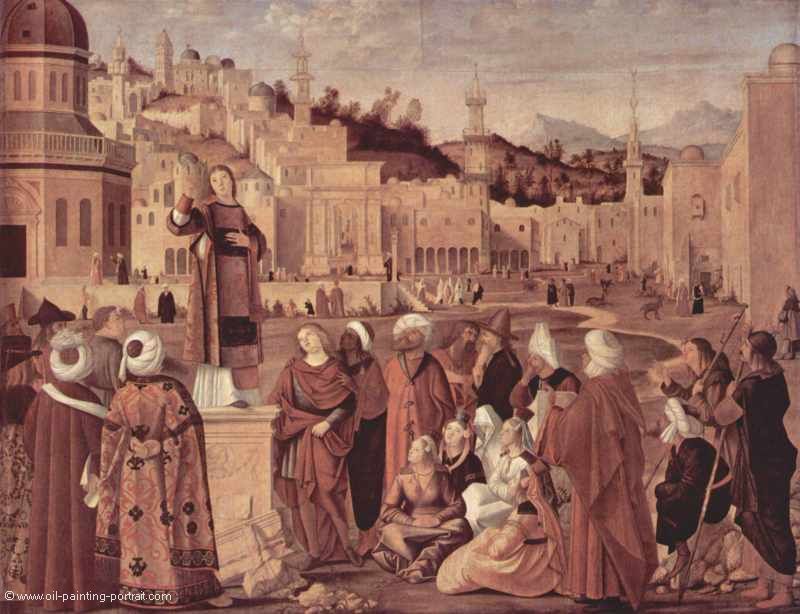 Predigt des Heiligen Stephan vor den Toren von Jerusalem