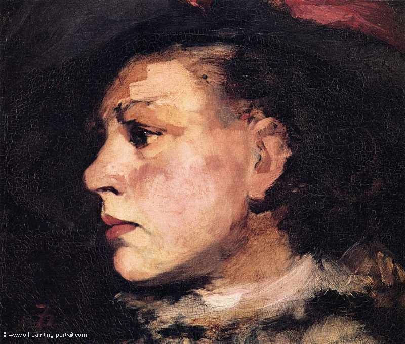 Profile of Girl with Hat