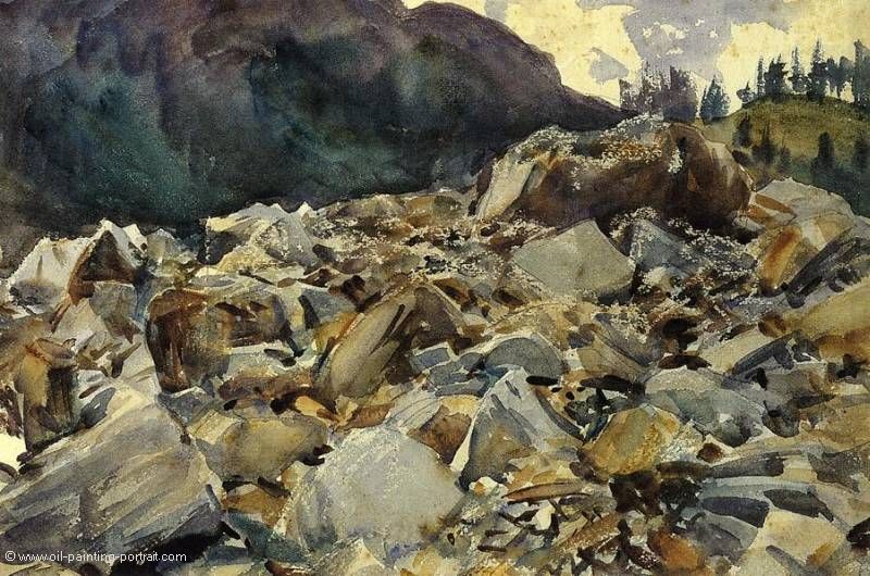 Purtund Alpine Scende an Boulders