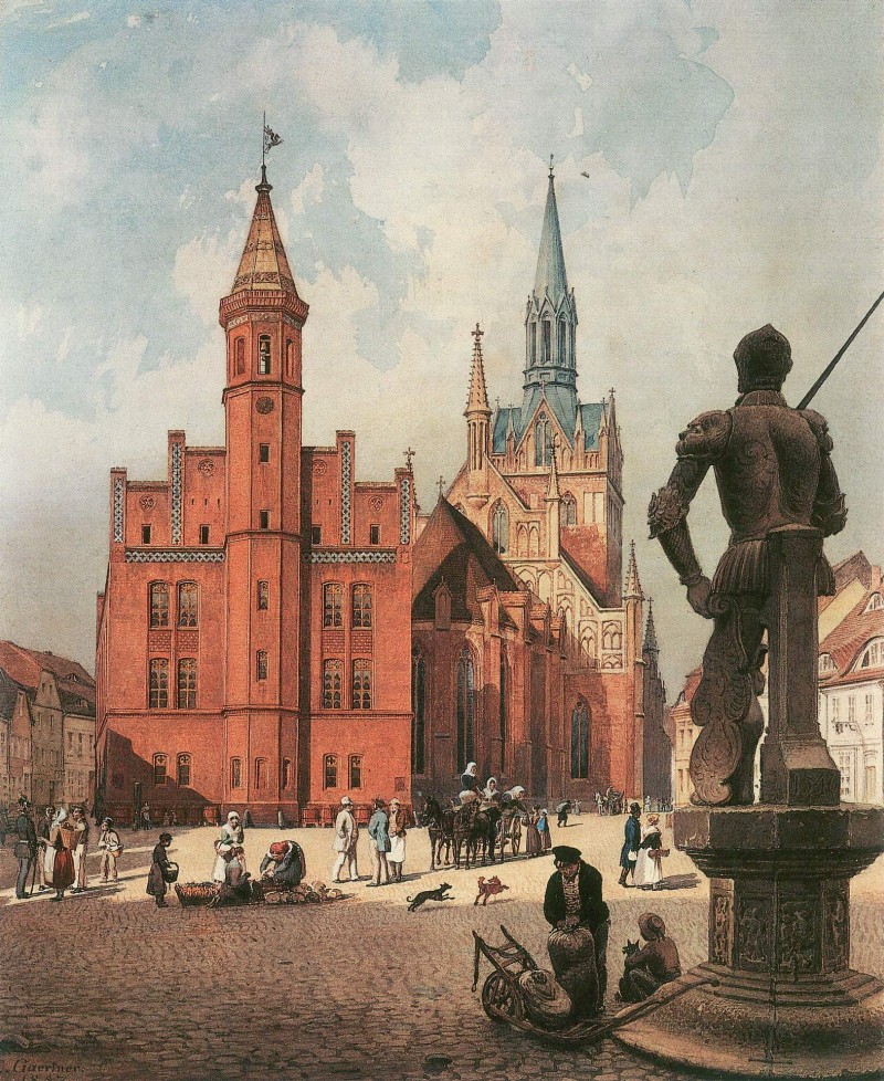 Rathaus und Pfarrkirche in Perleberg