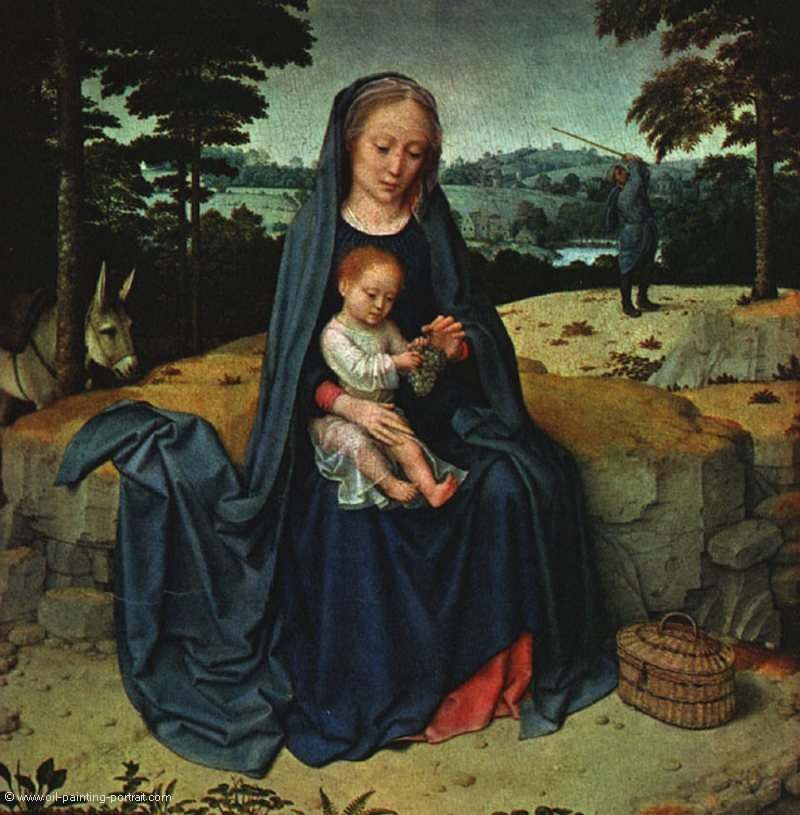 Ruhe auf der Flucht nach aegypten