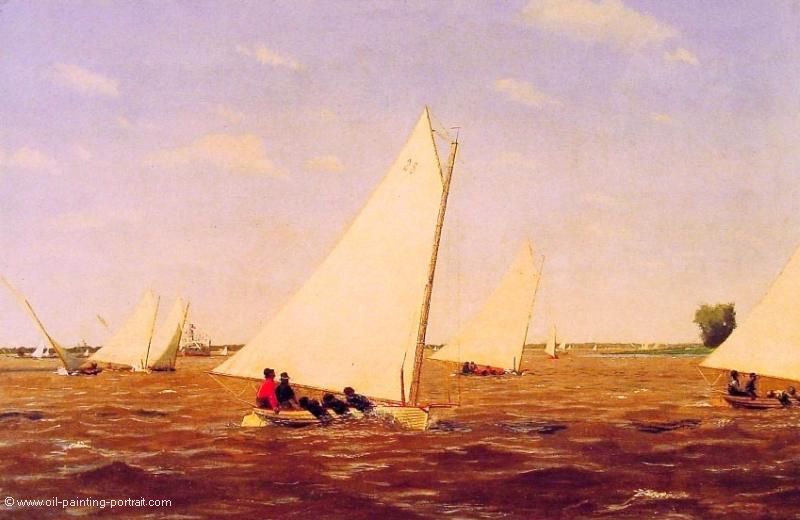 Sailboats Racing on the Deleware