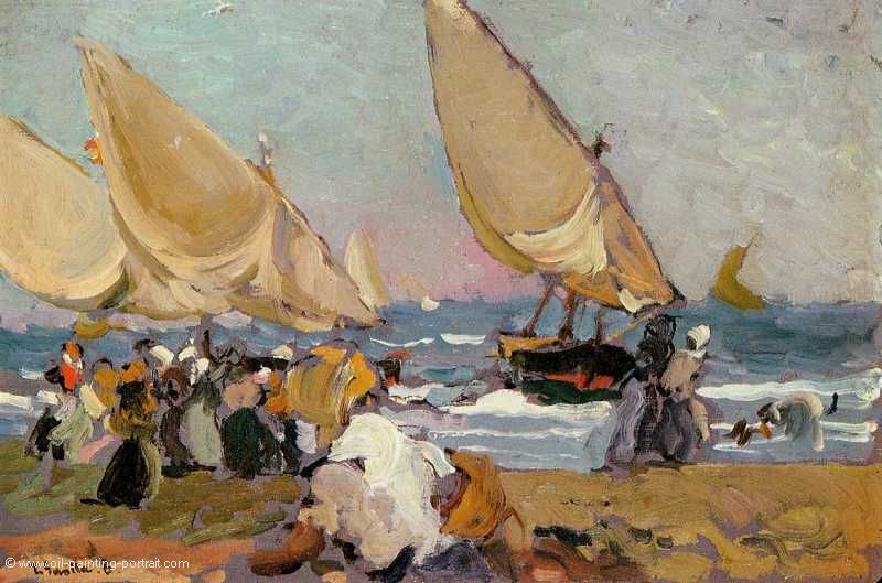 Sailing Vessels on a Breezy Day Valenencia