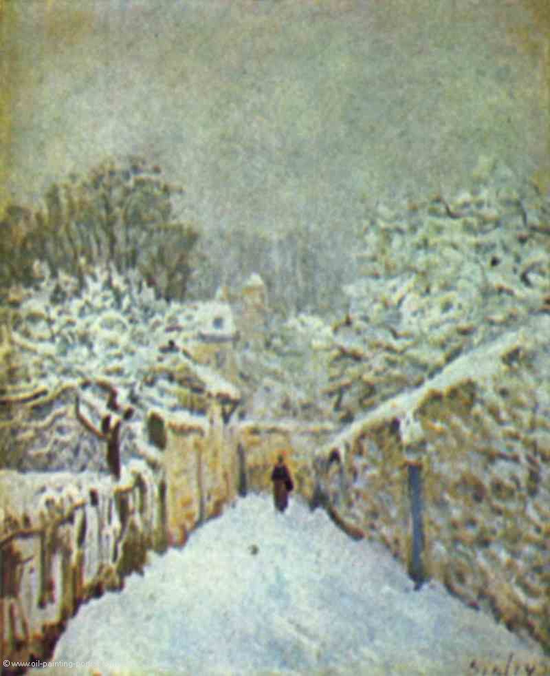 Schnee in Louveciennes