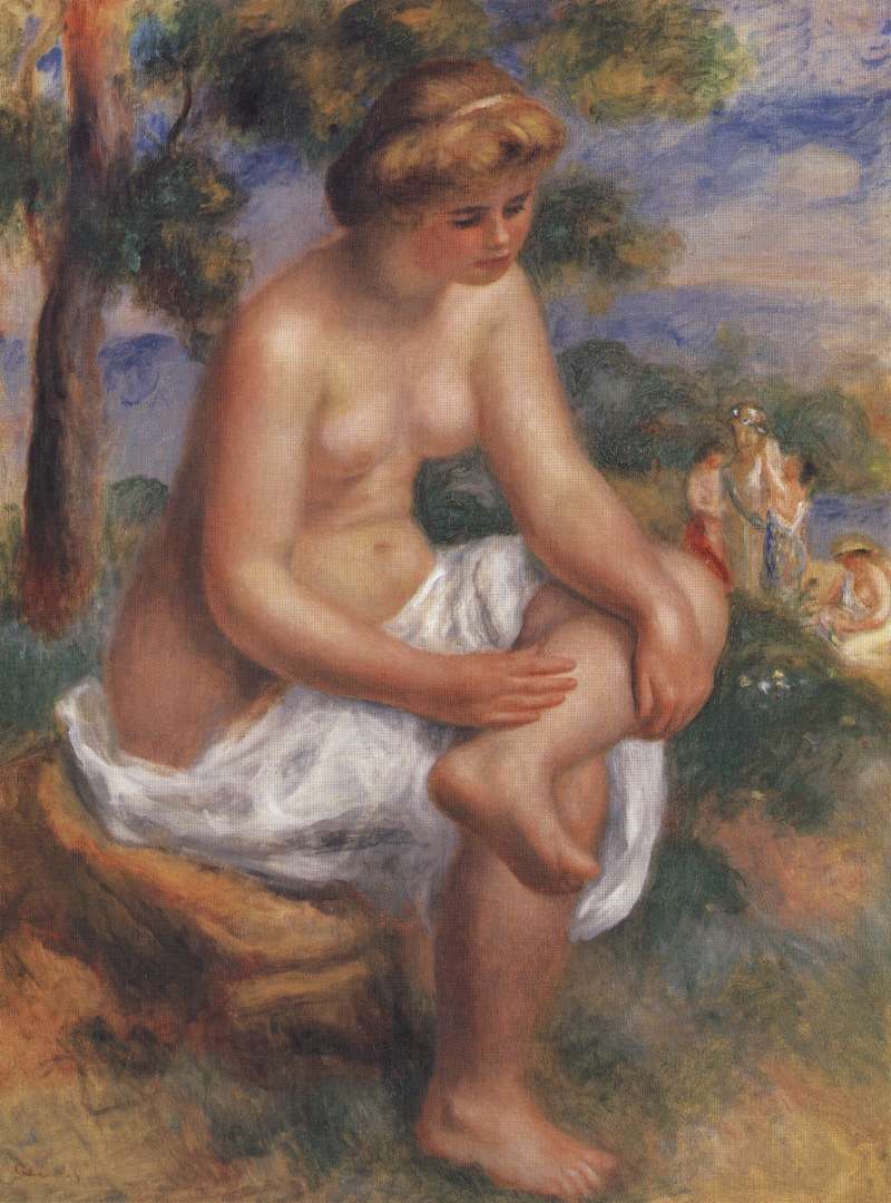 Seated Bather in a Landscape (Eurydice)