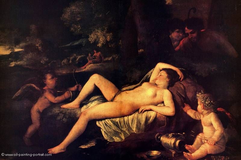 Sleeping Venus and Cupid