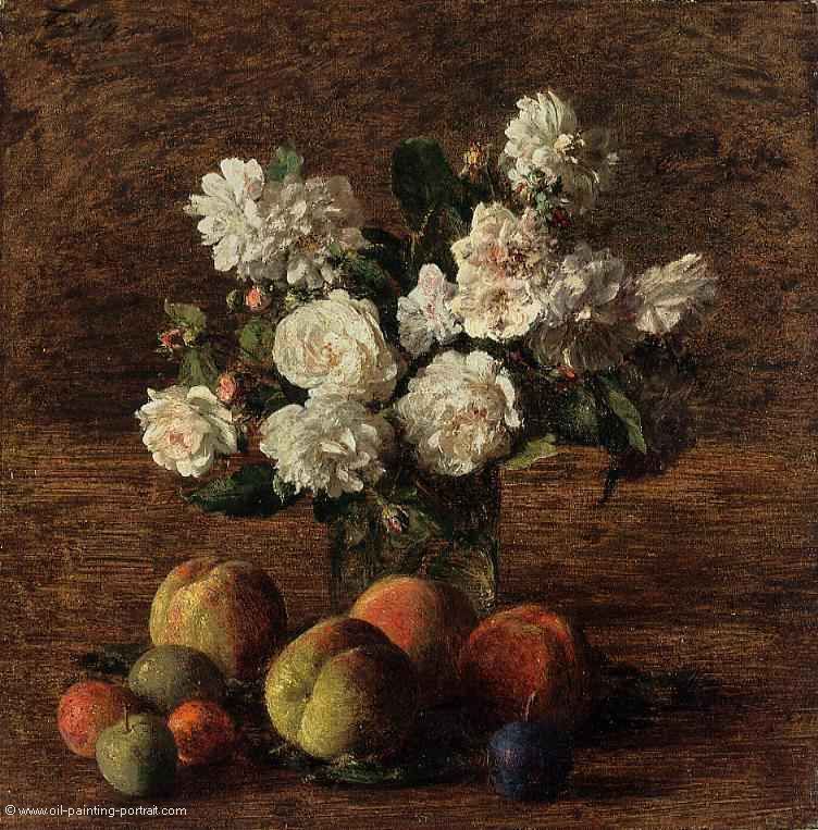 Still Life (Roses and Fruit)