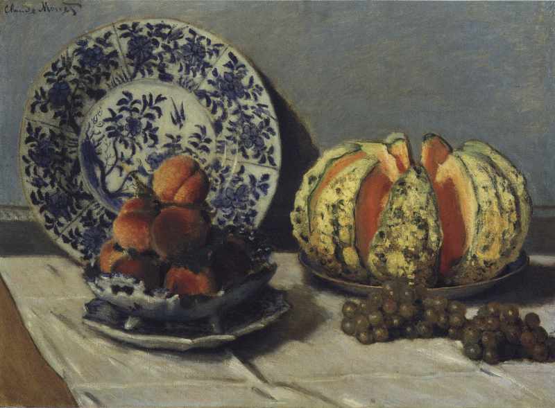 Stillleben mit Melone