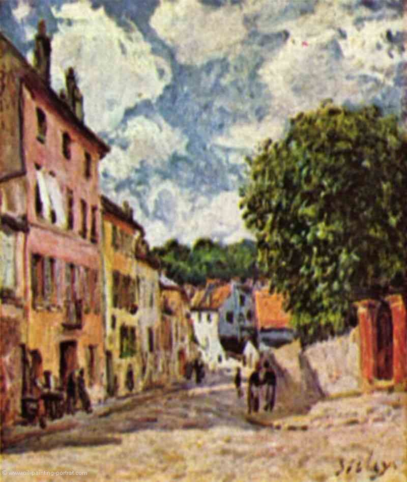 Strasse in Moret Sur Loing