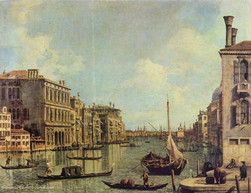 Veduta del Canal Grande in Richtung auf den Hafen von San Marco