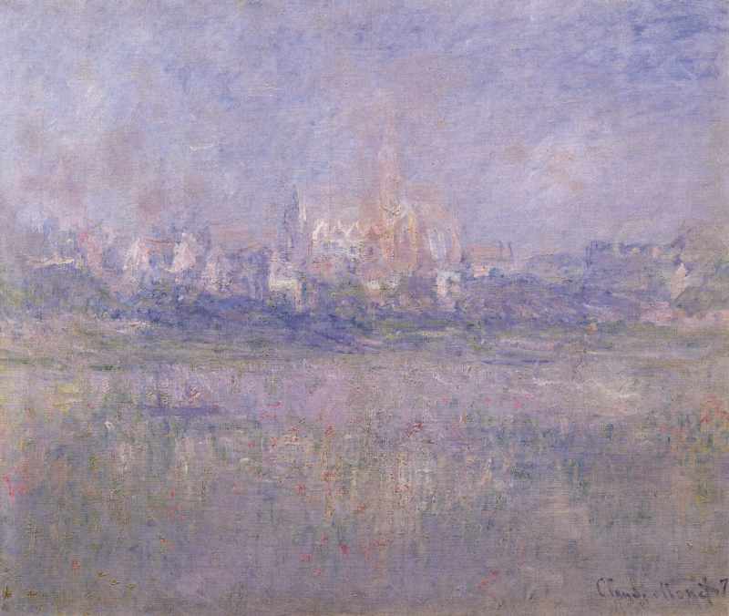 Vetheuil im Nebel