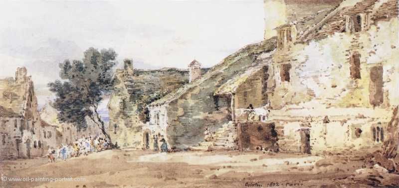 Village Scene in France