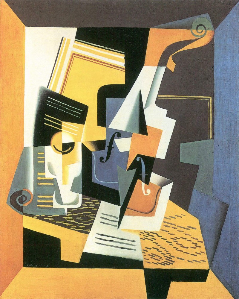 Violine und Glas