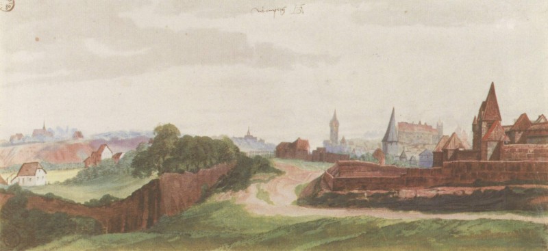 Westteil Nuernbergs von Sueden
